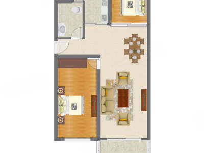 2室2厅 95.79平米