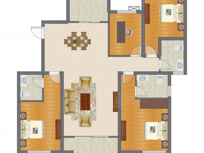 4室2厅 155.04平米