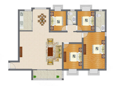 4室2厅 160.70平米