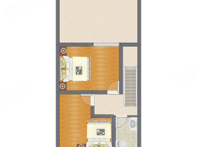2室2厅 68.15平米户型图