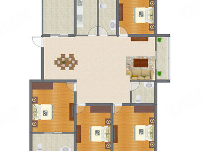 4室2厅 140.27平米