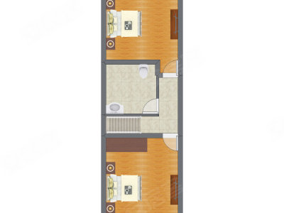 2室2厅 50.50平米