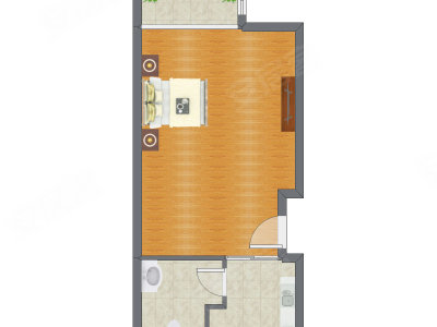 1室0厅 66.70平米