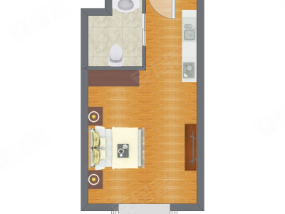 1室0厅 48.01平米