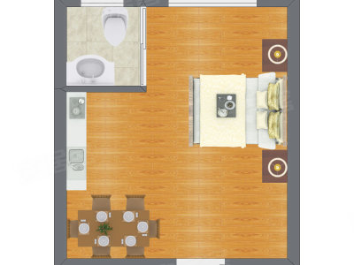 1室0厅 30.13平米