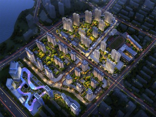 工农路与红旗五路交叉口 - 蚌埠鹏欣水游城揽景居(二期)二手房,租房