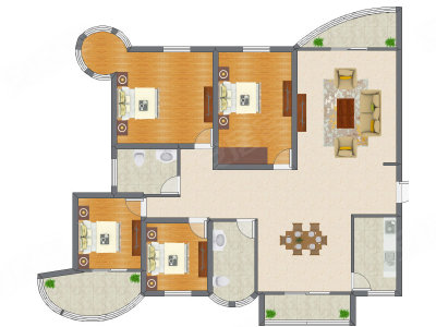 4室2厅 146.60平米