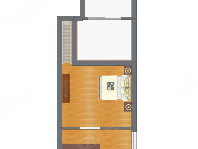 1室1厅 20.18平米户型图