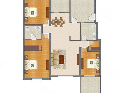 3室2厅 139.03平米