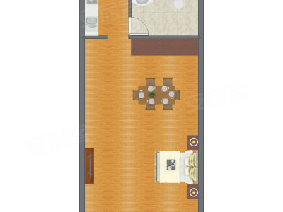 1室0厅 48.81平米