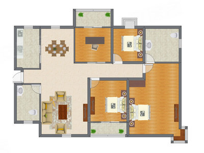 4室2厅 143.30平米