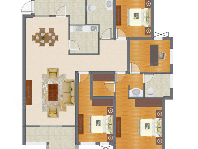4室2厅 118.31平米