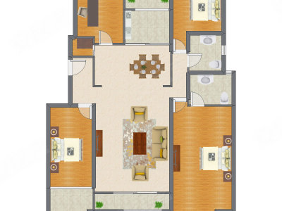4室2厅 147.39平米