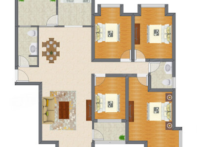 4室2厅 146.80平米