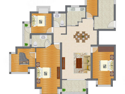 4室2厅 147.76平米