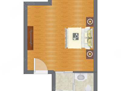 1室0厅 40.22平米