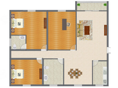 3室2厅 133.45平米
