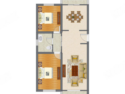 2室2厅 101.32平米