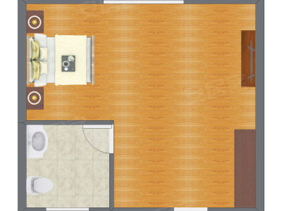 1室1厅 36.03平米