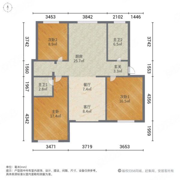 舟山中梁白鹭湾户型图图片