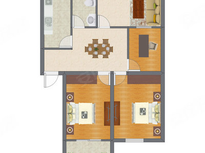 3室2厅 79.32平米