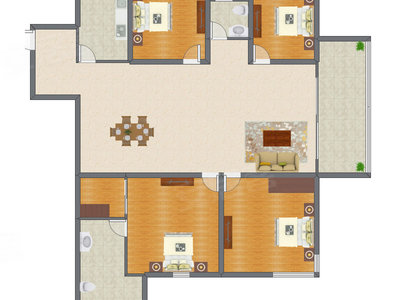 4室2厅 188.00平米