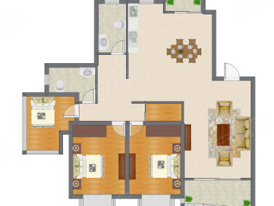 3室2厅 148.82平米