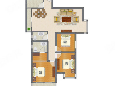 3室2厅 122.98平米