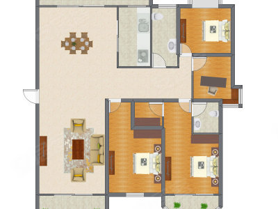 4室2厅 159.72平米