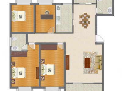 4室2厅 169.60平米