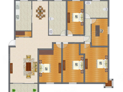 4室2厅 188.70平米