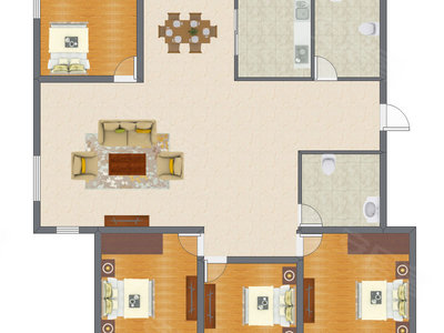 4室2厅 141.46平米