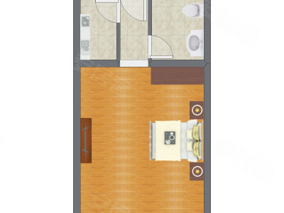 1室0厅 43.50平米