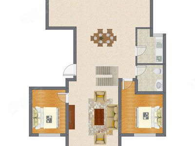4室3厅 209.76平米