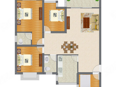 4室2厅 136.17平米