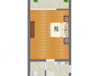 1室0厅 44.14平米