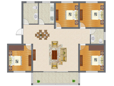 4室2厅 124.99平米