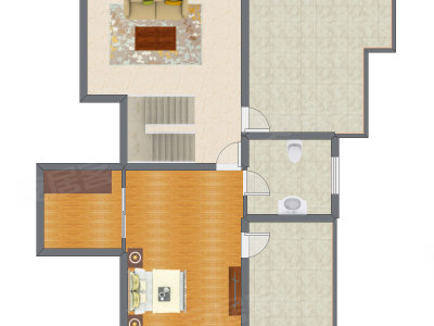 3室3厅 155.00平米