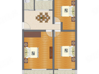 3室1厅 84.97平米