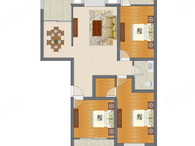 3室2厅 137.97平米