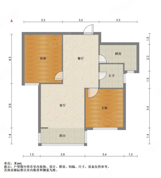 瑞祥嘉苑2室2厅1卫96.7㎡南北58万