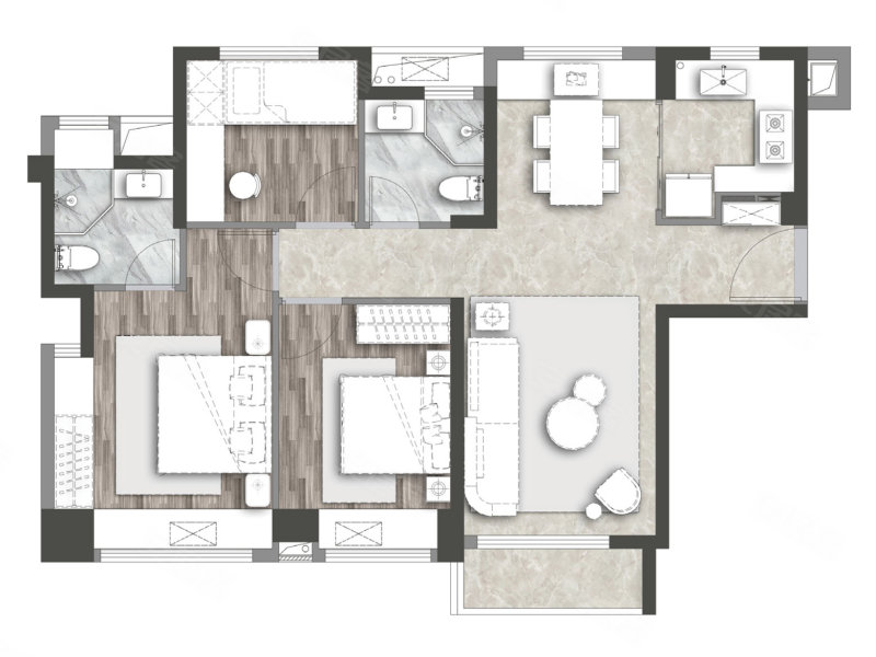 象屿自在海3室2厅89㎡250万二手房图片