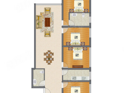 4室2厅 170.57平米