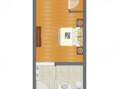 1室0厅 37.60平米