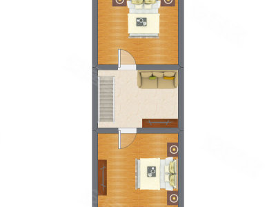 2室2厅 32.89平米