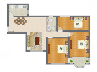 3室2厅 135.17平米
