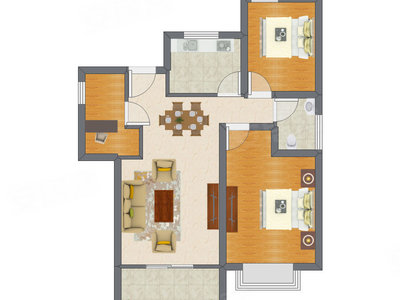 3室2厅 89.10平米