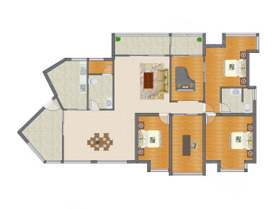 5室2厅 163.51平米