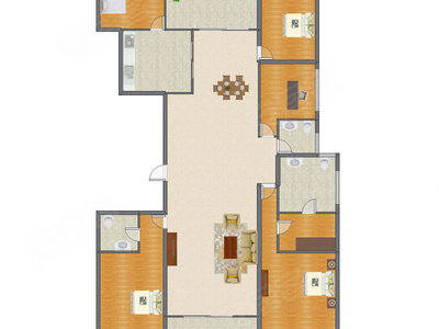 4室2厅 230.44平米