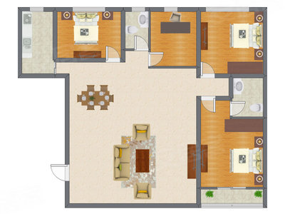 4室1厅 233.75平米